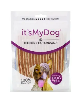 It's My Dog Chicken &amp; Fish Sandwich Grain Free - ленти пиле и риба, 85 г